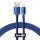 Baseus Crystal Shine USB Typ-A – iPhone, 2.4A, Schnelllade-Datenkabel, 1.2m, blau