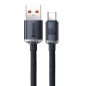   Baseus Crystal Shine USB Typ-A – USB Typ-C, 100W Schnelllade-Datenkabel, 1,2 m, Schwarz