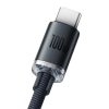 Baseus Crystal Shine USB Typ-A – USB Typ-C, 100W Schnelllade-Datenkabel, 1,2 m, Schwarz