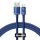 Baseus Crystal Shine USB Typ-A – USB Typ-C, 100W Schnelllade-Datenkabel, 1,2 m, blau