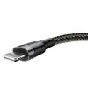 Baseus Cafule USB Typ-A - iPhone, 2,4A Schnelllade-Datenkabel, 0,5m, schwarz/grau