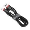 Baseus Cafule USB Typ-A - iPhone, 2,4A Schnelllade-Datenkabel, 1m, schwarz/rot