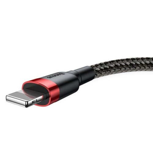 Baseus Cafule USB Typ-A - iPhone, 2,4A Schnelllade-Datenkabel, 1m, schwarz/rot