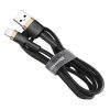 Baseus Cafule USB Typ-A - iPhone, 2,4A Schnelllade-Datenkabel, 1m, schwarz/gold