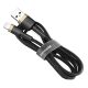 Baseus Cafule USB Typ-A - iPhone, 2,4A Schnelllade-Datenkabel, 1m, schwarz/gold