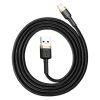Baseus Cafule USB Typ-A - iPhone, 2,4A Schnelllade-Datenkabel, 1m, schwarz/gold