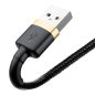   Baseus Cafule USB Typ-A - iPhone, 2,4A Schnelllade-Datenkabel, 1m, schwarz/gold