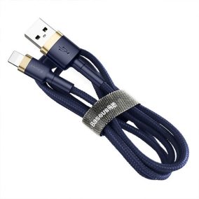   Baseus Cafule USB Typ-A - iPhone, 2,4A Schnelllade-Datenkabel, 1m, blau/gold