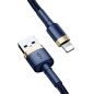   Baseus Cafule USB Typ-A - iPhone, 2,4A Schnelllade-Datenkabel, 1m, blau/gold