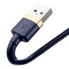 Baseus Cafule USB Typ-A - iPhone, 2,4A Schnelllade-Datenkabel, 1m, blau/gold