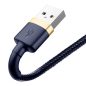   Baseus Cafule USB Typ-A - iPhone, 2,4A Schnelllade-Datenkabel, 1m, blau/gold