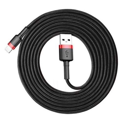 Baseus Cafule USB Type-A – iPhone, 1.5A Ladekabel, 2m, schwarz/rot