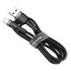 Baseus Cafule USB Type-A - iPhone, 1.5A Ladekabel, 2m, Schwarz/Grau