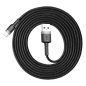   Baseus Cafule USB Type-A - iPhone, 1.5A Ladekabel, 2m, Schwarz/Grau