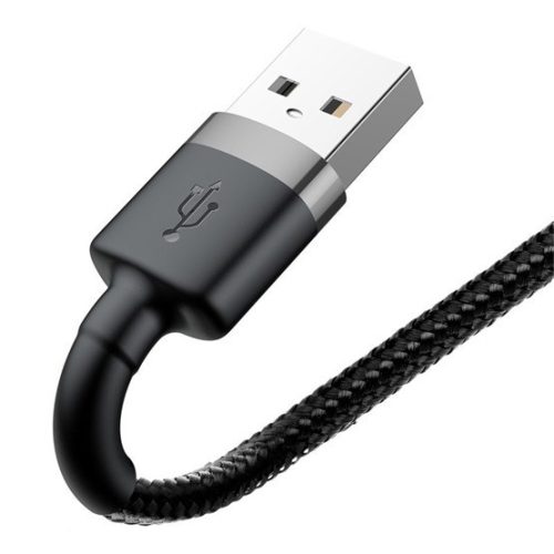 Baseus Cafule USB Type-A - iPhone, 1.5A Ladekabel, 2m, Schwarz/Grau