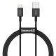 Baseus Superior USB Typ-A – iPhone, 2,4A Schnelllade-Datenkabel, 1m, Schwarz