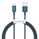 Baseus Superior USB Typ-A - iPhone, 2,4A Schnelllade-Datenkabel, 1 m, blau