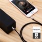   Baseus Yiven M30 3,5 mm Klinkenstecker Stereo-Audiokabel, 1 m, Schwarz/Silber