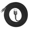 Baseus Cafule USB Typ-A – Micro USB, 7,5W Ladekabel, 2m, Schwarz/Grau
