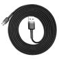   Baseus Cafule USB Typ-A – Micro USB, 7,5W Ladekabel, 2m, Schwarz/Grau