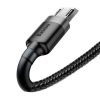 Baseus Cafule USB Typ-A – Micro USB, 7,5W Ladekabel, 2m, Schwarz/Grau