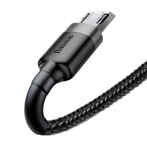 Baseus Cafule USB Typ-A – Micro USB, 7,5W Ladekabel, 2m, Schwarz/Grau