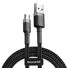   Baseus Cafule USB Typ-A - Micro USB, 10W Ladekabel, 3m, Schwarz/Grau