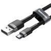 Baseus Cafule USB Typ-A - Micro USB, 10W Ladekabel, 3m, Schwarz/Grau