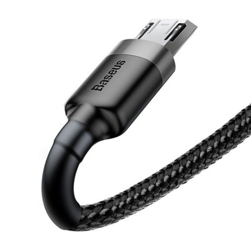 Baseus Cafule USB Typ-A - Micro USB, 10W Ladekabel, 3m, Schwarz/Grau