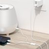 Baseus Superior USB Typ-A – iPhone+USB Typ-C+Micro USB, 3,5A Schnelllade-Datenkabel, 1,5m, weiß