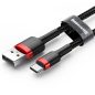  Baseus Cafule USB Typ-A - USB Typ-C, 18W Schnelllade-Datenkabel, 0,5 m, schwarz/rot