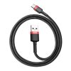 Baseus Cafule USB Typ-A - USB Typ-C, 18W Schnelllade-Datenkabel, 0,5 m, schwarz/rot