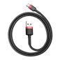   Baseus Cafule USB Typ-A - USB Typ-C, 18W Schnelllade-Datenkabel, 0,5 m, schwarz/rot