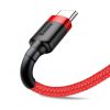 Baseus Cafule USB Typ-A - USB Typ-C, 18W Schnelllade-Datenkabel, 1m, Rot