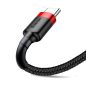   Baseus Cafule USB Typ-A - USB Typ-C, 18W Schnelllade-Datenkabel, 1m, schwarz/rot