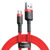 Baseus Cafule USB Typ-A – USB Typ-C, 10W Schnelllade-Datenkabel, 2m, Rot