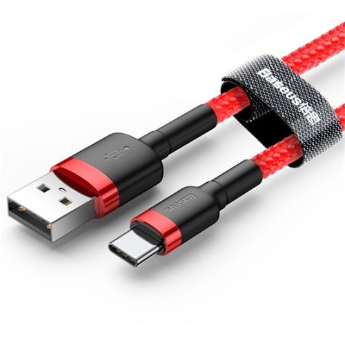Baseus Cafule USB Typ-A – USB Typ-C, 10W Schnelllade-Datenkabel, 2m, Rot
