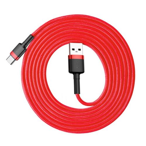 Baseus Cafule USB Typ-A – USB Typ-C, 10W Schnelllade-Datenkabel, 2m, Rot