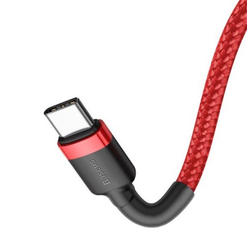 Baseus Cafule USB Typ-C, 60W Schnellladekabel, 1m, Rot