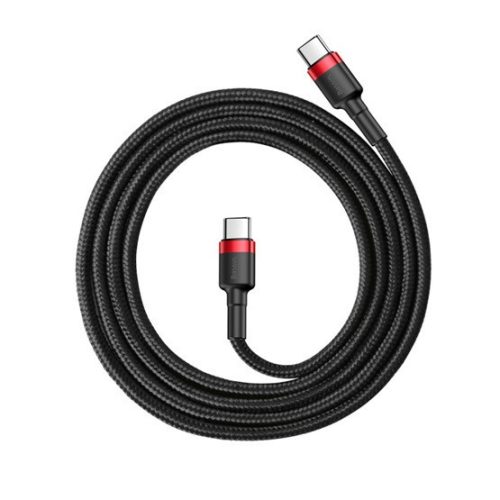 Baseus Cafule USB Type-C, 60W Schnellladekabel, 1m, schwarz/rot