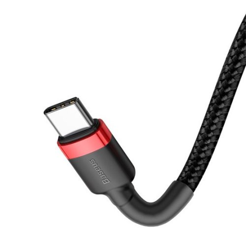 Baseus Cafule USB Type-C, 60W Schnellladekabel, 1m, schwarz/rot