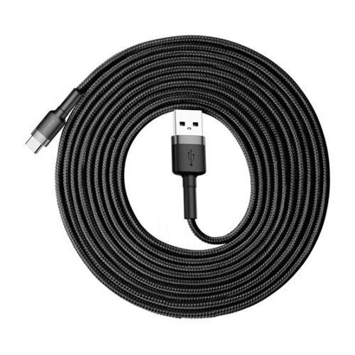Baseus Cafule USB Typ-A - USB Typ-C, 10W Ladekabel, 3m, Schwarz/Grau