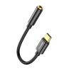 Baseus L54 USB Type-C - 3,5 mm Klinken-Audiokabel, Schwarz