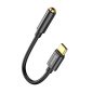 Baseus L54 USB Type-C - 3,5 mm Klinken-Audiokabel, Schwarz