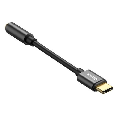 Baseus L54 USB Type-C - 3,5 mm Klinken-Audiokabel, Schwarz