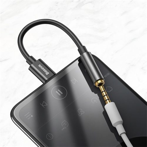 Baseus L54 USB Type-C - 3,5 mm Klinken-Audiokabel, Schwarz