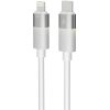 AVAX CB314 GLOWY 27W USB-C - Lightning Schnellladekabel, weiß - 1m
