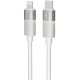 AVAX CB314 GLOWY 27W USB-C - Lightning Schnellladekabel, weiß - 1m