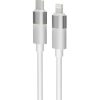 AVAX CB314 GLOWY 27W USB-C - Lightning Schnellladekabel, weiß - 1m