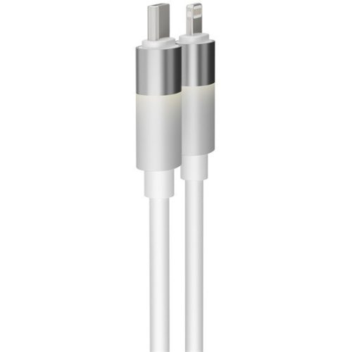 AVAX CB314 GLOWY 27W USB-C - Lightning Schnellladekabel, weiß - 1m